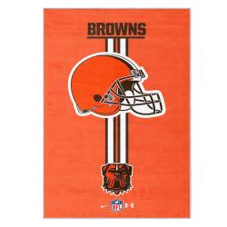 nfl cleveland browns area rug non slip football carpet home decor gift idea for fans clb53
