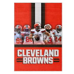 nfl cleveland browns area rug non slip football carpet home decor gift idea for fans clb56