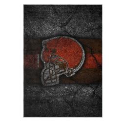 nfl cleveland browns area rug non slip football carpet home decor gift idea for fans clb69