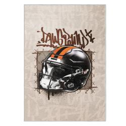 nfl cleveland browns area rug non slip football carpet home decor gift idea for fans clb73