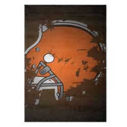 nfl cleveland browns area rug non slip football carpet home decor gift idea for fans clb75