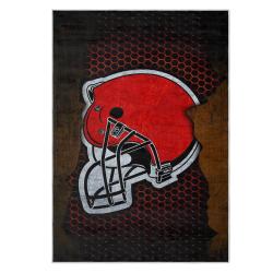 nfl cleveland browns area rug non slip football carpet home decor gift idea for fans clb87