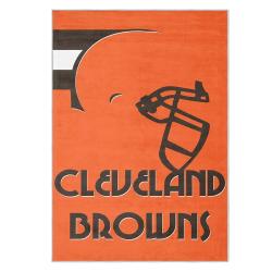 nfl cleveland browns area rug non slip football carpet home decor gift idea for fans clb88
