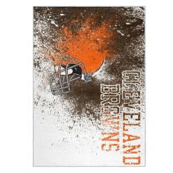 nfl cleveland browns area rug non slip football carpet home decor gift idea for fans clb94