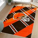 nfl cleveland browns area rug non slip football carpet home decor gift idea for fans living room clb114