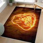 nfl cleveland browns area rug non slip football carpet home decor gift idea for fans living room clb116