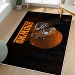 nfl cleveland browns area rug non slip football carpet home decor gift idea for fans living room clb117