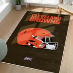 nfl cleveland browns area rug non slip football carpet home decor gift idea for fans living room clb120