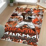 nfl cleveland browns area rug non slip football carpet home decor gift idea for fans living room clb124