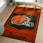 nfl cleveland browns area rug non slip football carpet home decor gift idea for fans living room clb130