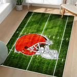 nfl cleveland browns area rug non slip football carpet home decor gift idea for fans living room clb138