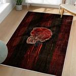 nfl cleveland browns area rug non slip football carpet home decor gift idea for fans living room clb144