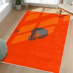 nfl cleveland browns area rug non slip football carpet home decor gift idea for fans living room clb150