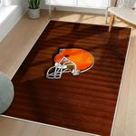 nfl cleveland browns area rug non slip football carpet home decor gift idea for fans living room clb151