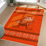 nfl cleveland browns area rug non slip football carpet home decor gift idea for fans living room clb152
