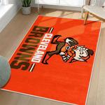 nfl cleveland browns area rug non slip football carpet home decor gift idea for fans living room clb158