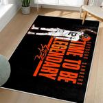 nfl cleveland browns area rug non slip football carpet home decor gift idea for fans living room clb159