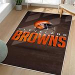 nfl cleveland browns area rug non slip football carpet home decor gift idea for fans living room clb160