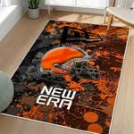 nfl cleveland browns area rug non slip football carpet home decor gift idea for fans living room clb163