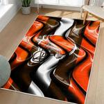 nfl cleveland browns area rug non slip football carpet home decor gift idea for fans living room clb168