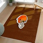 nfl cleveland browns area rug non slip football carpet home decor gift idea for fans living room clb171