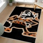 nfl cleveland browns area rug non slip football carpet home decor gift idea for fans living room clb172