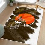 nfl cleveland browns area rug non slip football carpet home decor gift idea for fans living room clb174