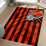 nfl cleveland browns area rug non slip football carpet home decor gift idea for fans living room clb183