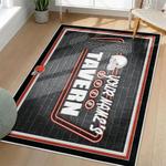 nfl cleveland browns area rug non slip football carpet home decor gift idea for fans living room clb184
