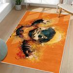 nfl cleveland browns area rug non slip football carpet home decor gift idea for fans living room clb185