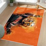 nfl cleveland browns area rug non slip football carpet home decor gift idea for fans living room clb190