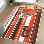nfl cleveland browns area rug non slip football carpet home decor gift idea for fans living room clb198