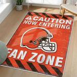 nfl cleveland browns area rug non slip football carpet home decor gift idea for fans living room clb201