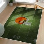 nfl cleveland browns area rug non slip football carpet home decor gift idea for fans living room clb203