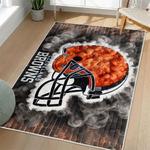 nfl cleveland browns area rug non slip football carpet home decor gift idea for fans living room clb54
