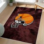 nfl cleveland browns area rug non slip football carpet home decor gift idea for fans living room clb60