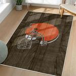 nfl cleveland browns area rug non slip football carpet home decor gift idea for fans living room clb62