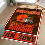 nfl cleveland browns area rug non slip football carpet home decor gift idea for fans living room clb63