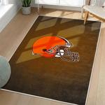 nfl cleveland browns area rug non slip football carpet home decor gift idea for fans living room clb65