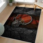 nfl cleveland browns area rug non slip football carpet home decor gift idea for fans living room clb69