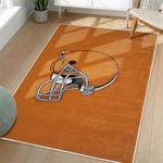 nfl cleveland browns area rug non slip football carpet home decor gift idea for fans living room clb71