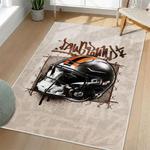 nfl cleveland browns area rug non slip football carpet home decor gift idea for fans living room clb73