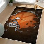 nfl cleveland browns area rug non slip football carpet home decor gift idea for fans living room clb75