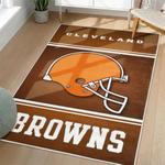 nfl cleveland browns area rug non slip football carpet home decor gift idea for fans living room clb77