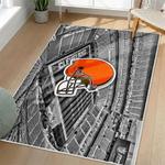 nfl cleveland browns area rug non slip football carpet home decor gift idea for fans living room clb78