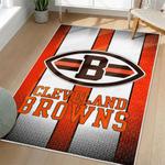nfl cleveland browns area rug non slip football carpet home decor gift idea for fans living room clb79