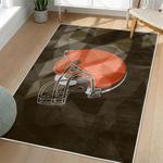 nfl cleveland browns area rug non slip football carpet home decor gift idea for fans living room clb80