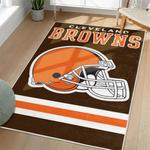 nfl cleveland browns area rug non slip football carpet home decor gift idea for fans living room clb95