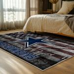 nfl dallas cowboys football team logo sport carpet area rug home decor bed room dcb107