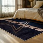 nfl dallas cowboys football team logo sport carpet area rug home decor bed room dcb111
